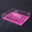 Lucite Tray - Serving Acrylic Tray with Handles