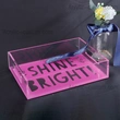 Lucite Tray - Serving Acrylic Tray with Handles