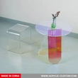 أثاث من البلاستيك الشفاف طاولة قهوة أكريليك - Acrylic-custom.com