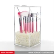 卸売アクリル化粧ブラシホルダーカバー付き化粧オーガナイザー