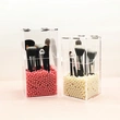 卸売アクリル化粧ブラシホルダーカバー付き化粧オーガナイザー