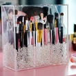 organizador de maquillaje acrílico para portaescobillas, almacenaje de pinceles de maquillaje