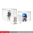 アクリルのおもちゃの陳列ボックス、収集品のための博物館の箱のケース 