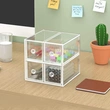 Cajas de almacenamiento de acrílico transparente organizador de cajones de escritorio para papelería