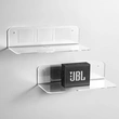estante de acrílico transparente de la pared de los estantes flotantes de acrílico para el dormitorio / la oficina