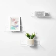 estante de acrílico transparente de la pared de los estantes flotantes de acrílico para el dormitorio / la oficina