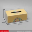couvercle de boîte à mouchoirs en acrylique de comptoir