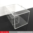Food Grade Clear Acrylic Candy Boxes - Flip Cover Snack Storage Boxes