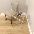 Custom Acrylic Folding Coffee Tray Table – Modern Lucite Serving Table