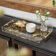 Custom Clear Acrylic Lucite Tray and Serving Tray with Handles