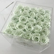 vase transparent boîtes à fleurs roses en acrylique avec tiroirs de maquillage