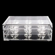 Clear Eyelash Storage Box 3 Layers Acrylic Lash Organizer