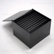 organisateur de cils noir avec carreaux de cils en acrylique transparent | fabricant personnalisé acrylique