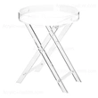 Cheap Folding Round Tray Table, Wholesale Acrylic Tray with Handles