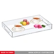 Acrylic Tray Factory Wholesale Clear Serving Tray with Handle