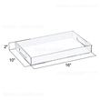 Acrylic Tray Factory Wholesale Clear Serving Tray with Handle