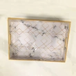 Wholesale Acrylic Trays, White Marble Trays Organizer Manufacturer