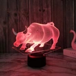 3D-Nachtlicht-Lichtschild mit klarer Acrylplattenbasis