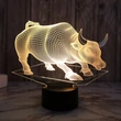 3D-Nachtlicht-Lichtschild mit klarer Acrylplattenbasis