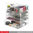 organisateur acrylique de maquillage bon marché avec tiroirs, grand organisateur acrylique