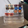 6 Layer Clear Eyeglasses Display Case Sunglasses Stand