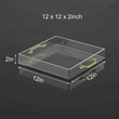 Wholesale Clear Storage Tray Acrylic Tray Organizer with Gold Handles