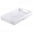 White Marble Bathroom Tray Acrylic Tray Organizer with Handles