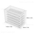 Lash Tray Organizer, Clear Eyelash Storage Boxes with Tiles