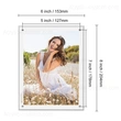 5x7 Bilderrahmen-Display – Acryl-Fotorahmen mit Halterung