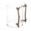 Waschbecher Judaica, Lucite-Waschbecher mit Metallgriff