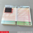 Wimpernpalette aus Acryl mit bunten Wimpernkacheln für Wimpernverlängerungsarbeiten