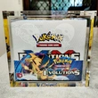 caja de acrílico de la caja de refuerzo de pokemon | caja magnética personalizada de entrenador de pokemon elite