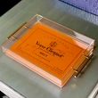 Non Slip Lucite Trays - Decor Acrylic Tray with Handle