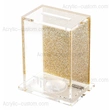 boîte de tzedaka paillettes - boîte de tzedaka lucite judaica