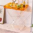 Lucite Folding Tray Table - Acrylic Coffee Table