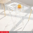 Folding Tray Acrylic Table - Custom Lucite Furniture Coffee Table