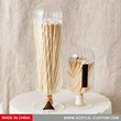 Match Cloche Jar - Clear Match Cloche With Striker