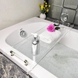 Light Luxury Bathroom Clear Tray Acrylic Bathtub Caddy Trays
