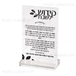 titular de kiddush lucita, juego de tarjetas de banco