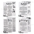 titular de kiddush lucita, juego de tarjetas de banco
