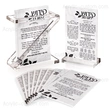 titular de kiddush lucita, juego de tarjetas de banco