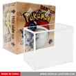 Pokemon Fossil Booster Box Protector Case - Booster Box Acrylic Case