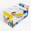 Abstrakter Kaffeetassen-Serviertabletthalter – Acryltabletts