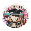Round Acrylic Tray - Custom Pattern Decor Serving Tray