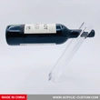 pantalla de acrílico flotante para botella de vino - portabotellas de vino lucite