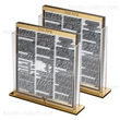 porte-bencheur - ensemble de cartes de banc luxueuses en lucite