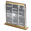 porte-bencheur - ensemble de cartes de banc luxueuses en lucite