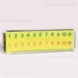 jeu de rami lucite - ensemble acrylique de jeu rummikub