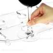 estante de copas de vino de acrílico - soporte de bandeja de vino lucita