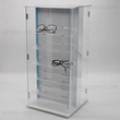 Glasses Display Cabinet With Lock - Rotating Acrylic Display Cases